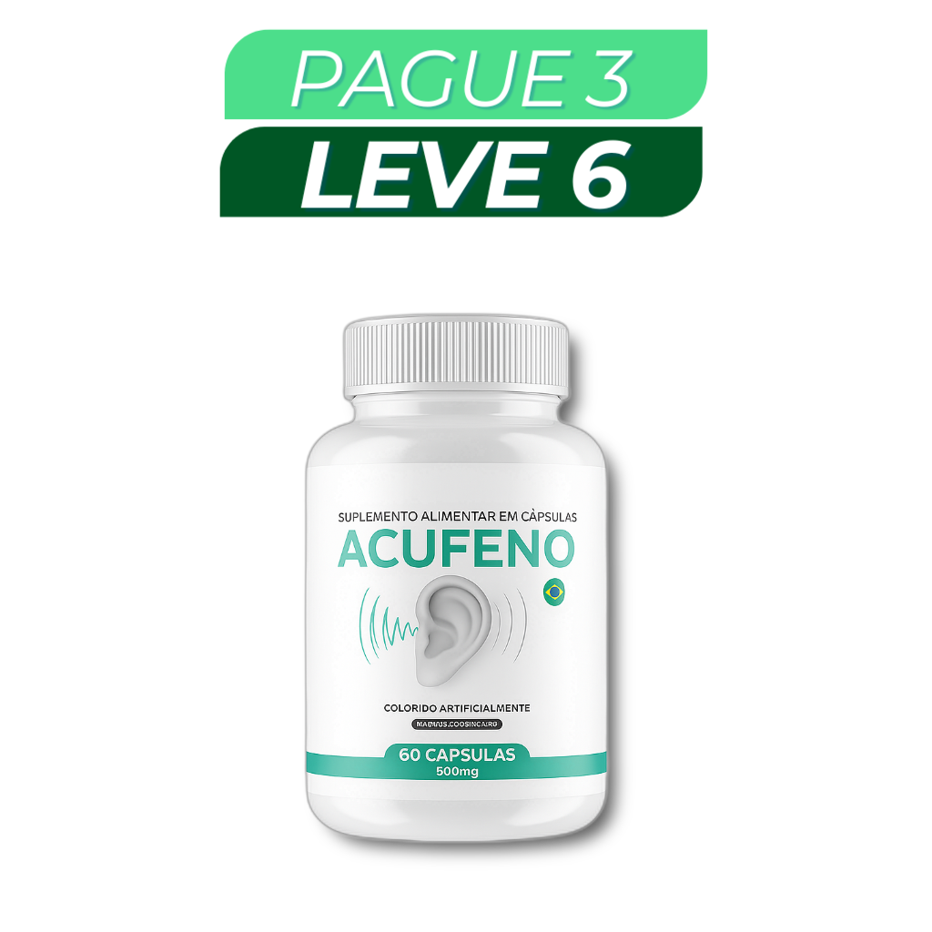 Acufeno - Suplemento Natural - Promoção Exclusiva + Frete Grátis