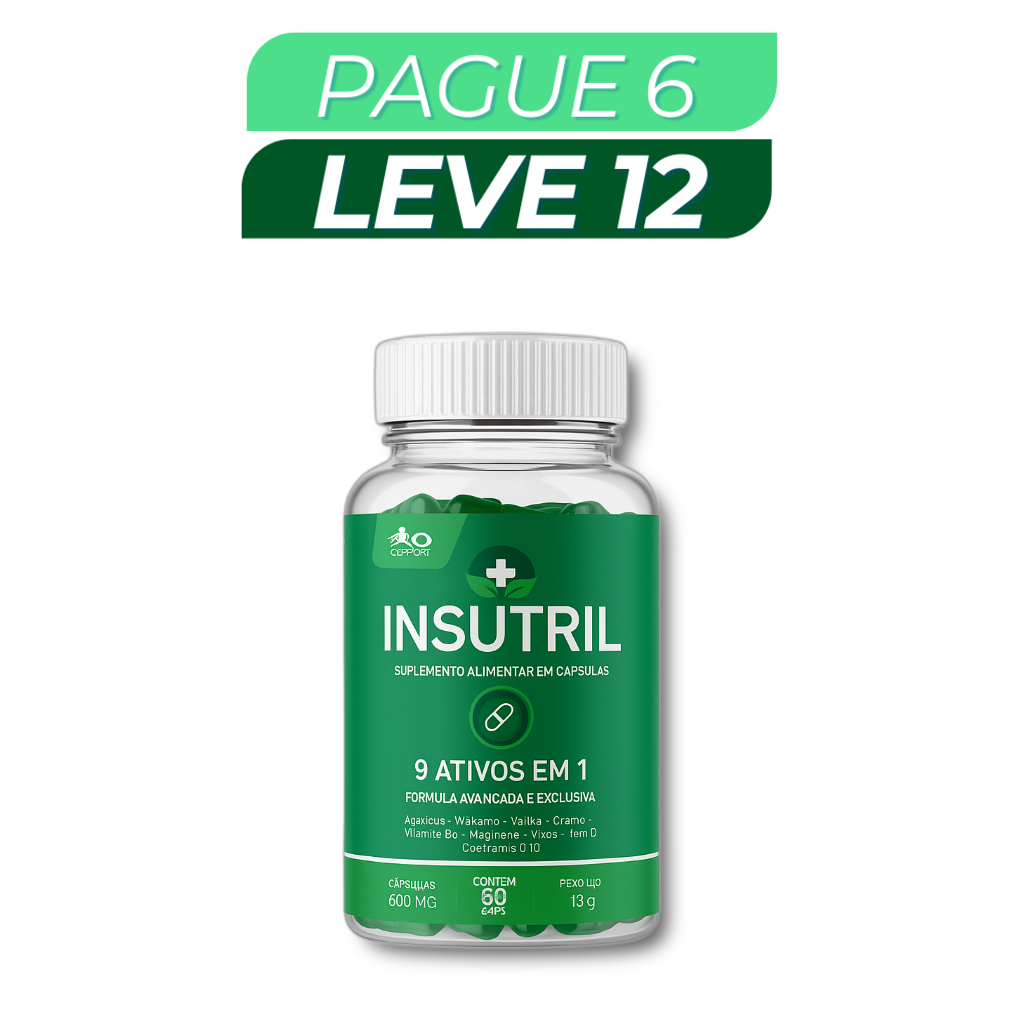 Insutril - Suplemento Natural - Promoção Exclusiva + Frete Grátis