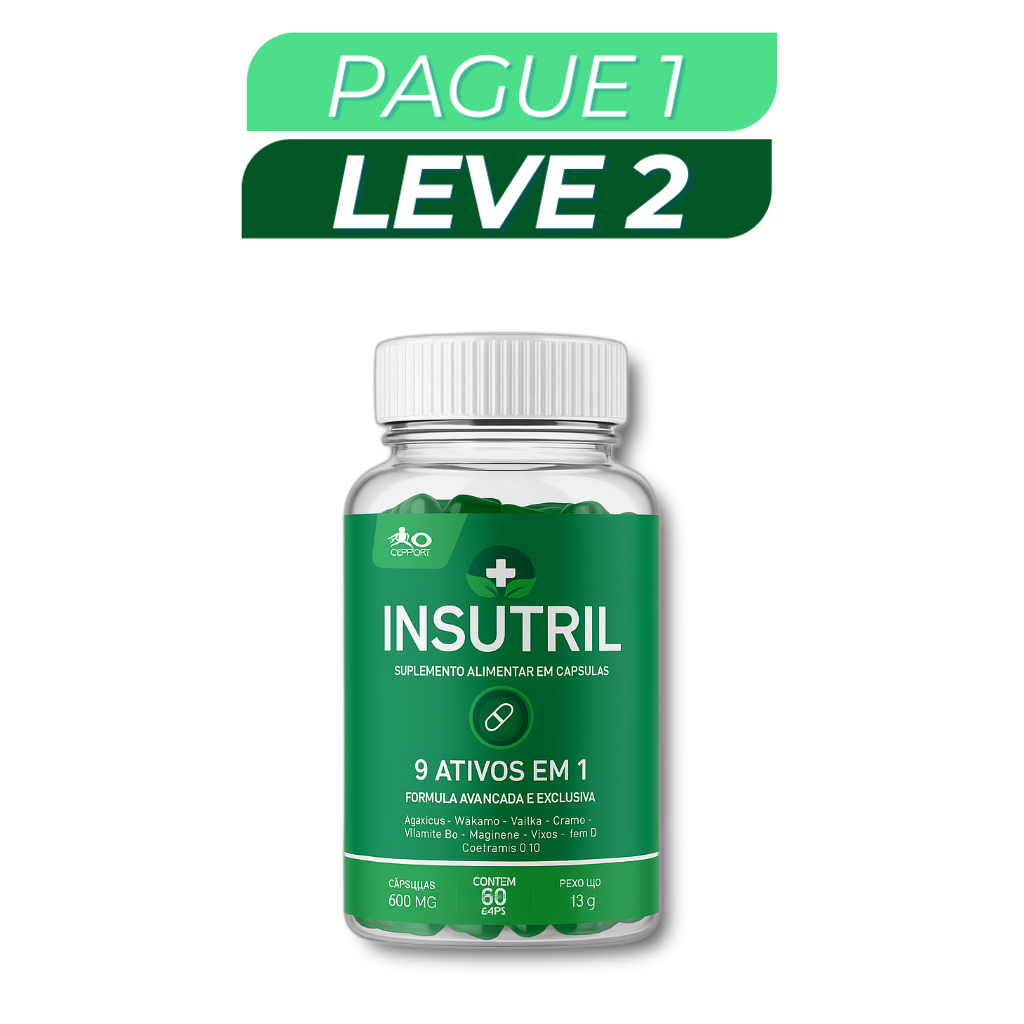Insutril - Suplemento Natural - Promoção Exclusiva + Frete Grátis