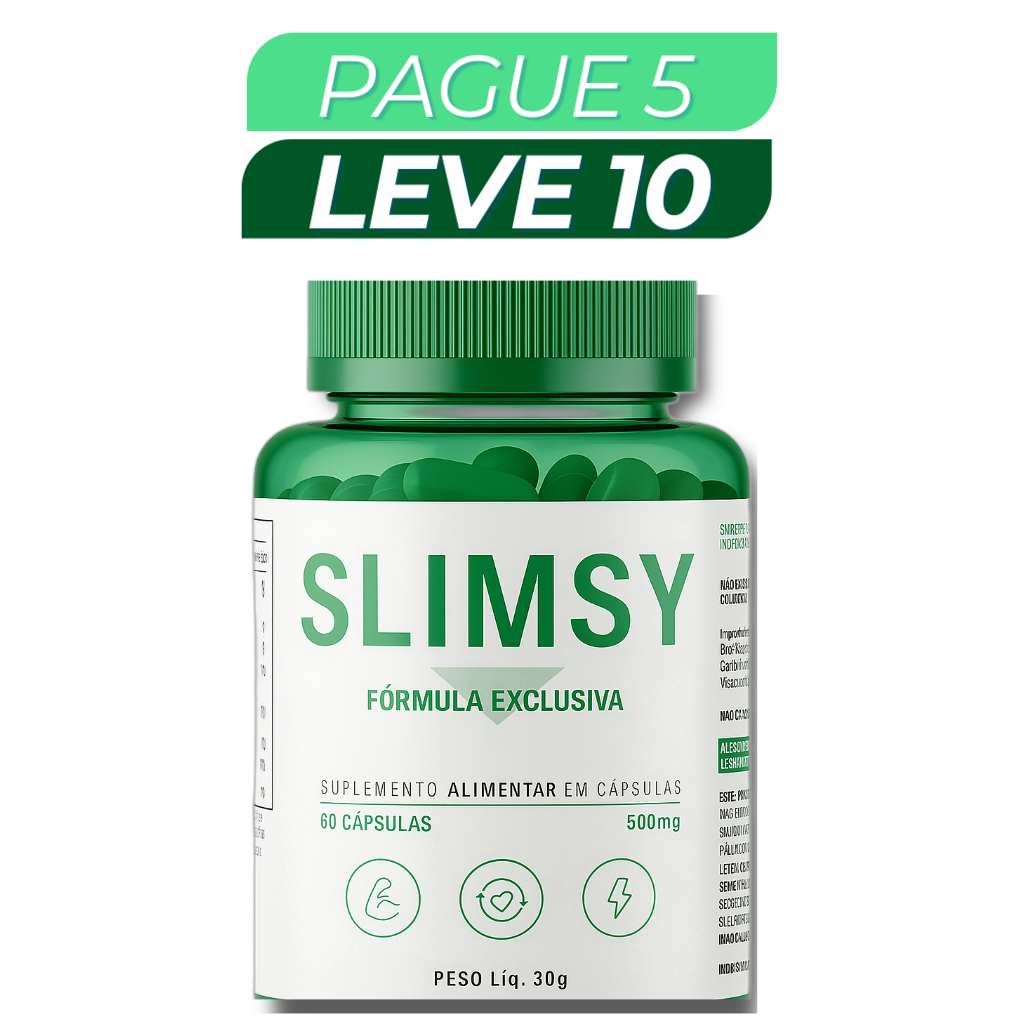 Slimsy - Suplemento Natural - Promoção Exclusiva + Frete Grátis